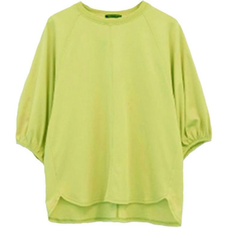 【アクアガレージ/aquagarage】のラグランカットソー インテリア・キッズ・メンズ・レディースファッション・服の通販 founy(ファニー) 　ファッション　Fashion　レディースファッション　Fashion for Women　トップス・カットソー　Cut & Sew Tops　シャツ・ブラウス・オフィスカジュアル　Elegant Blouses & Button-Ups　ロングTシャツ・Tシャツ　Longline T-Shirts & Tees　カットソー・ベーシックTシャツ　Cut-and-Sewn Tops / Stretch Tees & Basics　インナー　Innerwear　春　Spring　カットソー　Cut and Sewn Top　吸水　Absorbent, Quick-Dry　サロペット　Overalls, Salopette　スリーブ　Sleeve, Long Sleeve / Short Sleeve　デニム　Denim, Jeans Material　ベーシック　Basic, Essential　リラックス　Relax, Relaxed Fit　S/S・春夏　SS, Spring/Summer, Warm Season　送料無料　Free Shipping　プチプライス・低価格　Affordable / Budget Price　おすすめ　Recommended / Our Picks　夏　Summer　ライム|ID: prp329100003785392 ipo3291000000032354114