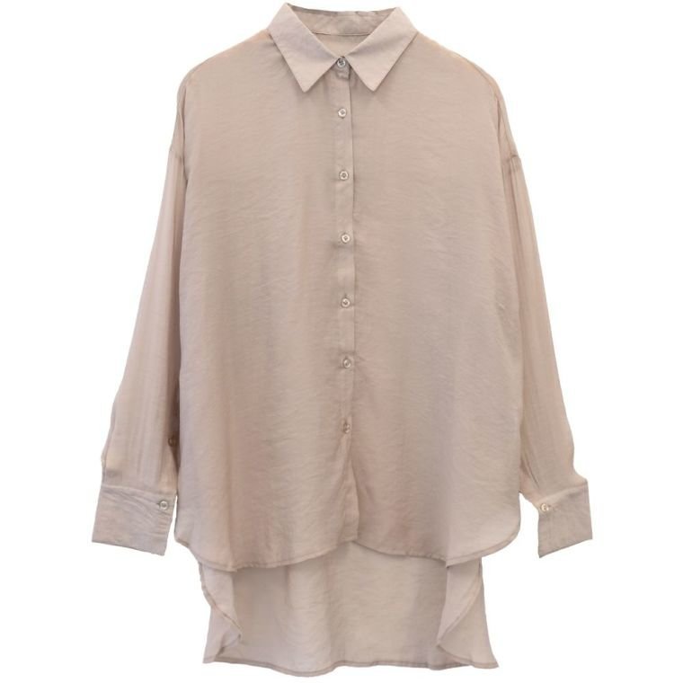 【アクアガレージ/aquagarage】の【最終値下げ価格】袖口スリットあきシアーシャツ インテリア・キッズ・メンズ・レディースファッション・服の通販 founy(ファニー) 　ファッション　Fashion　レディースファッション　Fashion for Women　トップス・カットソー　Cut & Sew Tops　シャツ・ブラウス・オフィスカジュアル　Elegant Blouses & Button-Ups　スリット　Slit, Slit Detail　プチプライス・低価格　Affordable / Budget Price　グレージュ|ID: prp329100003785401 ipo3291000000033318630