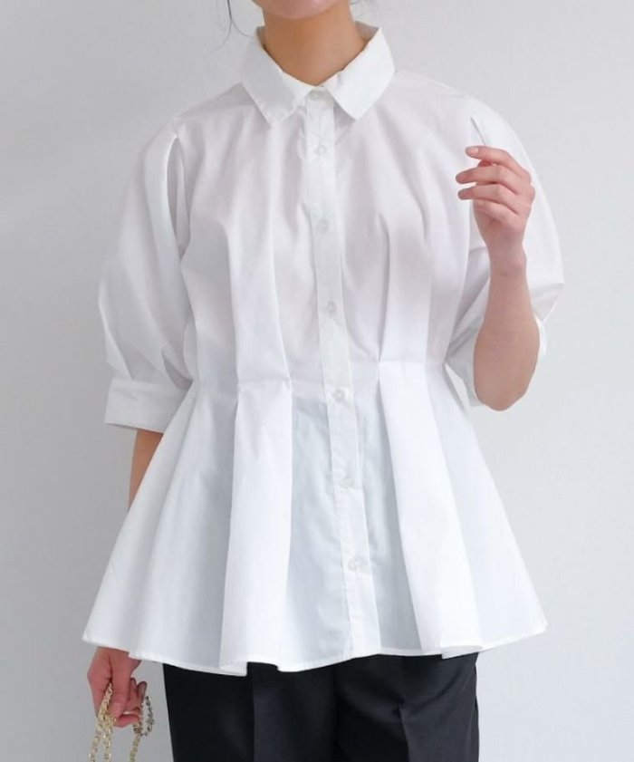 【アクアガレージ/aquagarage】の【最終値下げ価格】ウエストタックシャツ インテリア・キッズ・メンズ・レディースファッション・服の通販 founy(ファニー) https://founy.com/ ファッション Fashion レディースファッション Fashion for Women トップス・カットソー Cut & Sew Tops シャツ・ブラウス・オフィスカジュアル Elegant Blouses & Button-Ups プチプライス・低価格 Affordable / Budget Price |ID: prp329100003785406 ipo3291000000035519919