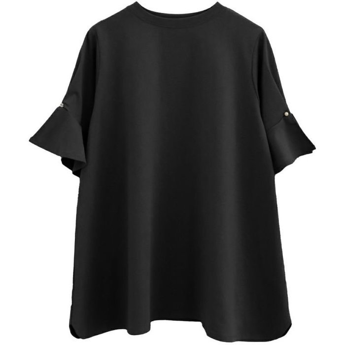 【アクアガレージ/aquagarage】の袖パール付きフレアチュニック インテリア・キッズ・メンズ・レディースファッション・服の通販 founy(ファニー) https://founy.com/ ファッション Fashion レディースファッション Fashion for Women トップス・カットソー Cut & Sew Tops 送料無料 Free Shipping チュニック Tunic, Long Top パール Pearl, Pearl Accent フレア Flare, Flared プチプライス・低価格 Affordable / Budget Price |ID: prp329100003785408 ipo3291000000024908652