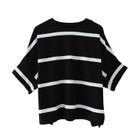 【アクアガレージ/aquagarage】のボーダーオーバーサイズドルマンカットソー ブラック×オフホワイト|ID: prp329100003785412 ipo3291000000024908673