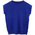 【アクアガレージ/aquagarage】のフレンチスリーブニットトップス ブルー|ID: prp329100003785417 ipo3291000000024908692