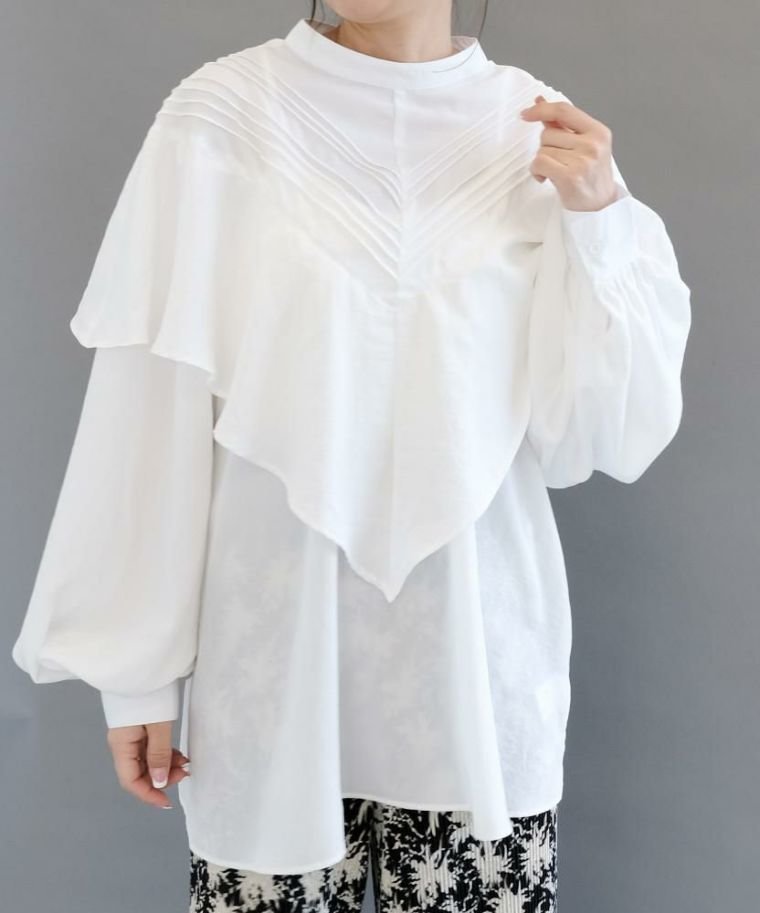 【アクアガレージ/aquagarage】の【最終値下げ価格】フリルケープデコルテブラウス 春 秋 人気、トレンドファッション・服の通販 founy(ファニー) 　ファッション　Fashion　レディースファッション　Fashion for Women　トップス・カットソー　Cut & Sew Tops　シャツ・ブラウス・オフィスカジュアル　Elegant Blouses & Button-Ups　プチプライス・低価格　Affordable / Budget Price　春　Spring　秋　Autumn　 other-1|ID: prp329100003785418 ipo3291000000035519930