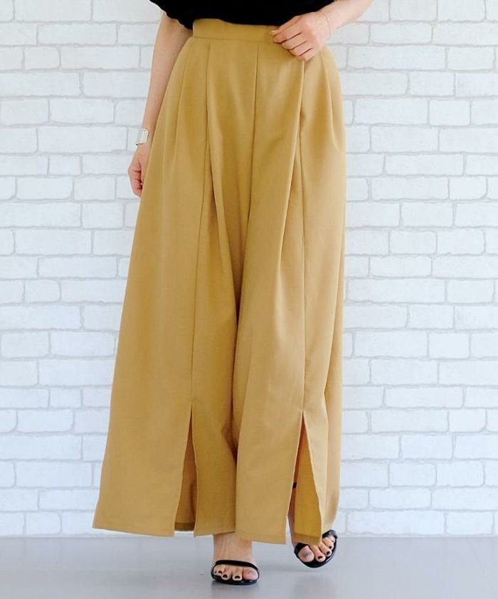 【アクアガレージ/aquagarage】の【最終値下げ価格】リネンライクスリット入りワイドパンツ インテリア・キッズ・メンズ・レディースファッション・服の通販 founy(ファニー) https://founy.com/ ファッション Fashion レディースファッション Fashion for Women パンツ Pants & Trousers プチプライス・低価格 Affordable / Budget Price ワイド Wide, Wide Fit |ID: prp329100003785432 ipo3291000000035647484