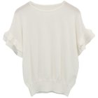 【アクアガレージ/aquagarage】の【最終値下げ価格】袖フリルサマーニットトップス ホワイト|ID: prp329100003785437 ipo3291000000033318667