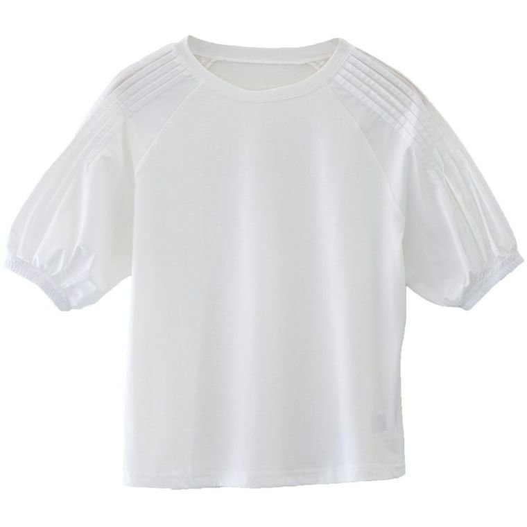 【アクアガレージ/aquagarage】のプリーツスリーブカットソー 人気、トレンドファッション・服の通販 founy(ファニー) 　ファッション　Fashion　レディースファッション　Fashion for Women　トップス・カットソー　Cut & Sew Tops　シャツ・ブラウス・オフィスカジュアル　Elegant Blouses & Button-Ups　ロングTシャツ・Tシャツ　Longline T-Shirts & Tees　カットソー・ベーシックTシャツ　Cut-and-Sewn Tops / Stretch Tees & Basics　送料無料　Free Shipping　カットソー　Cut and Sewn Top　プチプライス・低価格　Affordable / Budget Price　 other-1|ID: prp329100003785443 ipo3291000000024908791