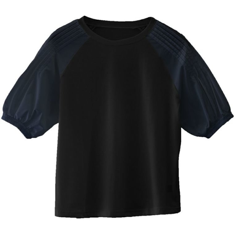 【アクアガレージ/aquagarage】のプリーツスリーブカットソー インテリア・キッズ・メンズ・レディースファッション・服の通販 founy(ファニー) 　ファッション　Fashion　レディースファッション　Fashion for Women　トップス・カットソー　Cut & Sew Tops　シャツ・ブラウス・オフィスカジュアル　Elegant Blouses & Button-Ups　ロングTシャツ・Tシャツ　Longline T-Shirts & Tees　カットソー・ベーシックTシャツ　Cut-and-Sewn Tops / Stretch Tees & Basics　送料無料　Free Shipping　カットソー　Cut and Sewn Top　プチプライス・低価格　Affordable / Budget Price　ブラック|ID: prp329100003785443 ipo3291000000024908793