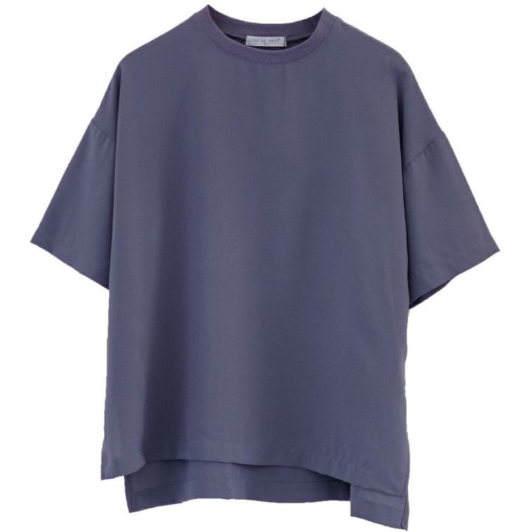【アクアガレージ/aquagarage】のとろみTブラウス インテリア・キッズ・メンズ・レディースファッション・服の通販 founy(ファニー) 　ファッション　Fashion　レディースファッション　Fashion for Women　トップス・カットソー　Cut & Sew Tops　シャツ・ブラウス・オフィスカジュアル　Elegant Blouses & Button-Ups　送料無料　Free Shipping　とろみ　Fluid, Flowy Fabric　プチプライス・低価格　Affordable / Budget Price　ルーズ　Loose, Oversized　パープル|ID: prp329100003785449 ipo3291000000024908818