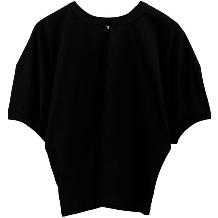 【アクアガレージ/aquagarage】の天竺ドルマンパフスリーブトップス インテリア・キッズ・メンズ・レディースファッション・服の通販 founy(ファニー) 　ファッション　Fashion　レディースファッション　Fashion for Women　トップス・カットソー　Cut & Sew Tops　シャツ・ブラウス・オフィスカジュアル　Elegant Blouses & Button-Ups　ロングTシャツ・Tシャツ　Longline T-Shirts & Tees　カットソー・ベーシックTシャツ　Cut-and-Sewn Tops / Stretch Tees & Basics　送料無料　Free Shipping　カットソー　Cut and Sewn Top　スリーブ　Sleeve, Long Sleeve / Short Sleeve　フェミニン　Feminine, Girly　プチプライス・低価格　Affordable / Budget Price　夏　Summer　春　Spring　秋　Autumn　ブラック|ID: prp329100003785452 ipo3291000000024908830