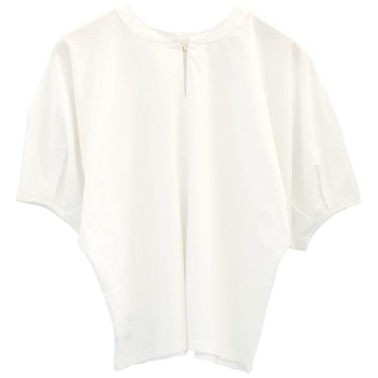 【アクアガレージ/aquagarage】の天竺ドルマンパフスリーブトップス インテリア・キッズ・メンズ・レディースファッション・服の通販 founy(ファニー) 　ファッション　Fashion　レディースファッション　Fashion for Women　トップス・カットソー　Cut & Sew Tops　シャツ・ブラウス・オフィスカジュアル　Elegant Blouses & Button-Ups　ロングTシャツ・Tシャツ　Longline T-Shirts & Tees　カットソー・ベーシックTシャツ　Cut-and-Sewn Tops / Stretch Tees & Basics　送料無料　Free Shipping　カットソー　Cut and Sewn Top　スリーブ　Sleeve, Long Sleeve / Short Sleeve　フェミニン　Feminine, Girly　プチプライス・低価格　Affordable / Budget Price　夏　Summer　春　Spring　秋　Autumn　ホワイト|ID: prp329100003785452 ipo3291000000024908831