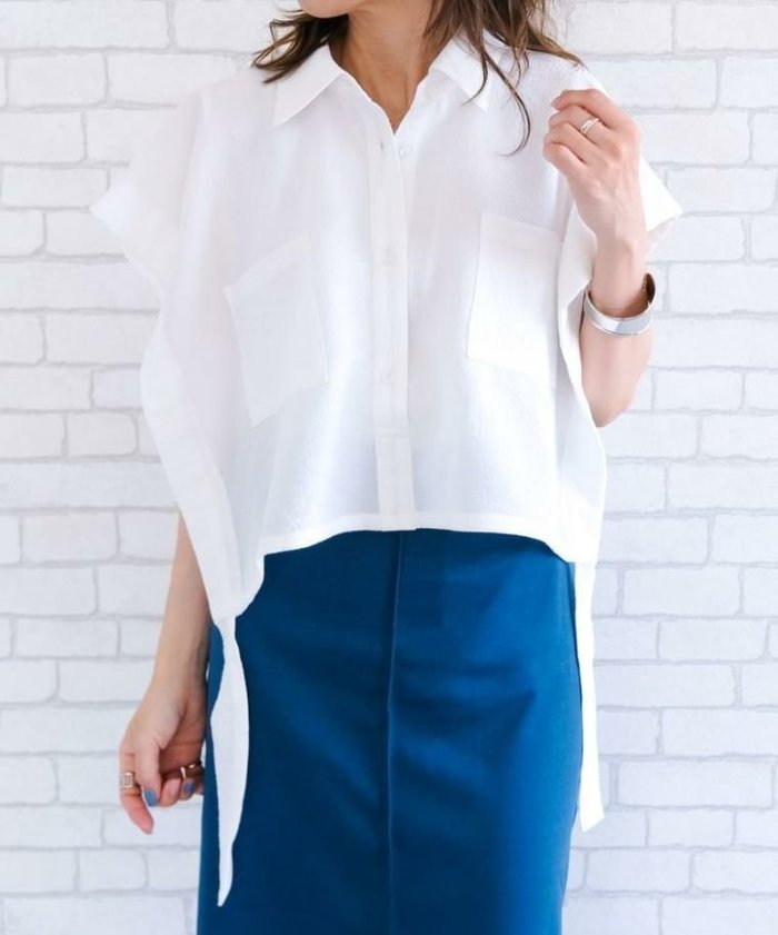 【アクアガレージ/aquagarage】の【最終値下げ価格】袖口リボンレイヤード風ブラウス インテリア・キッズ・メンズ・レディースファッション・服の通販 founy(ファニー) https://founy.com/ ファッション Fashion レディースファッション Fashion for Women トップス・カットソー Cut & Sew Tops シャツ・ブラウス・オフィスカジュアル Elegant Blouses & Button-Ups プチプライス・低価格 Affordable / Budget Price リボン Ribbon, Bow |ID: prp329100003785466 ipo3291000000035518234