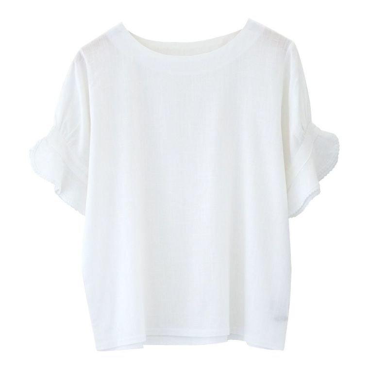 【アクアガレージ/aquagarage】のフリル袖リネンブラウス 人気、トレンドファッション・服の通販 founy(ファニー) 　ファッション　Fashion　レディースファッション　Fashion for Women　トップス・カットソー　Cut & Sew Tops　シャツ・ブラウス・オフィスカジュアル　Elegant Blouses & Button-Ups　ボリューム袖・フリルスリーブブラウス　Voluminous & Ruffle Sleeves / Puffy Sleeve Tops　送料無料　Free Shipping　フリル　Frill, Ruffle　プチプライス・低価格　Affordable / Budget Price　リネン　Linen, Linen Fabric　夏　Summer　春　Spring　S/S・春夏　SS, Spring/Summer, Warm Season　秋　Autumn　 other-1|ID: prp329100003785482 ipo3291000000024908970