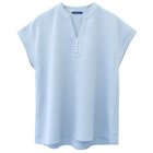 【アクアガレージ/aquagarage】のパール釦キーネックブラウス ライトブルー|ID: prp329100003785487 ipo3291000000024908992