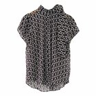 【アクアガレージ/aquagarage】の総柄シアーネックリボンブラウス ブラック|ID: prp329100003785492 ipo3291000000032638365