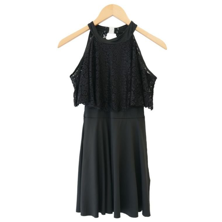【アクアガレージ/aquagarage】の選べる2タイプ レースワンピース水着 インテリア・キッズ・メンズ・レディースファッション・服の通販 founy(ファニー) 　ファッション　Fashion　レディースファッション　WOMEN　水着　Swimwear　水着　Swimwear　ギャザー　Gather　フリル　Frills　プチプライス・低価格　Affordable　レース　Race　水着　Swimsuit　ホルターネック:ブラック|ID: prp329100003785497 ipo3291000000024909021