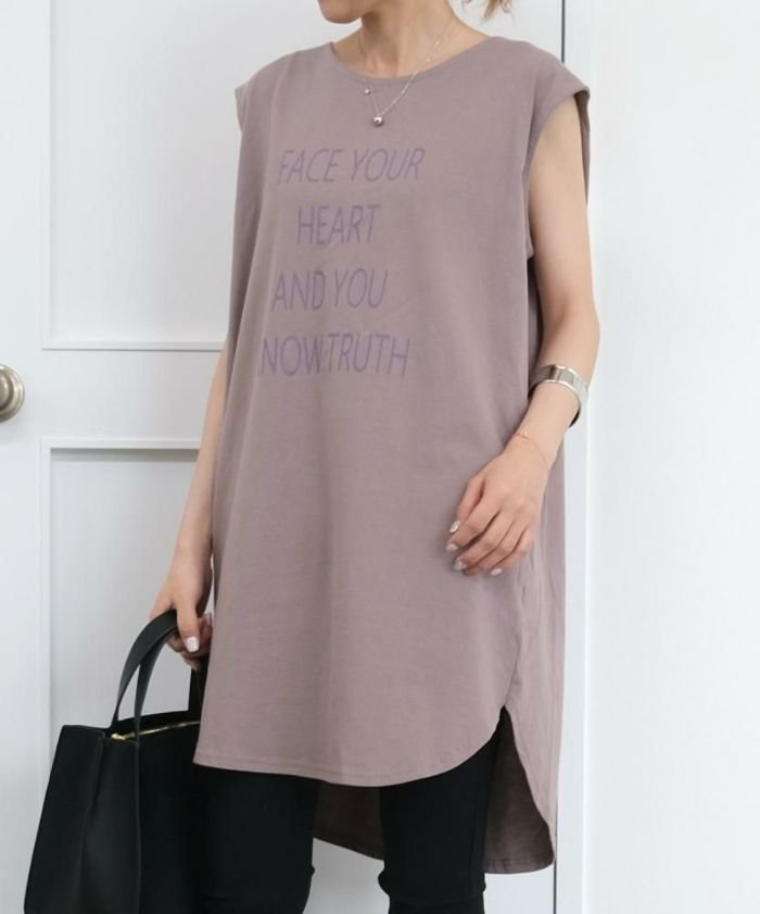 【アクアガレージ/aquagarage】の【999円祭り】ロゴノースリーブカットソーチュニック インテリア・キッズ・メンズ・レディースファッション・服の通販 founy(ファニー) https://founy.com/ ファッション Fashion レディースファッション Fashion for Women トップス・カットソー Cut & Sew Tops キャミソール&ノースリーブ Camisoles & Sleeveless Tops カットソー・ベーシックTシャツ Cut-and-Sewn Tops / Stretch Tees & Basics スリーブ Sleeve, Long Sleeve / Short Sleeve チュニック Tunic, Long Top フレンチ French, French Style プチプライス・低価格 Affordable / Budget Price 夏 Summer |ID: prp329100003785527 ipo3291000000035518299