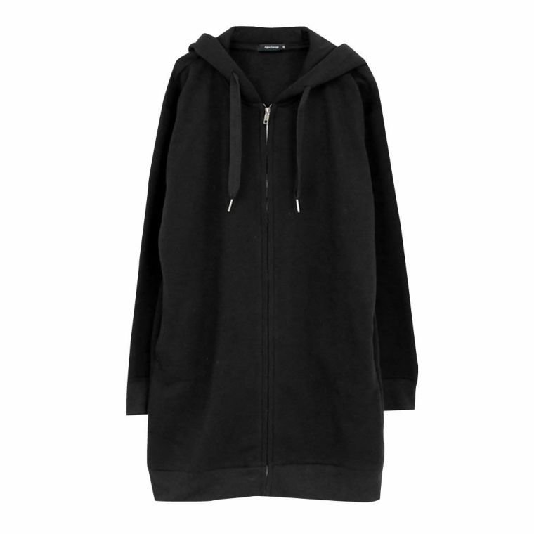 【アクアガレージ/aquagarage】の裏起毛ロング丈パーカー インテリア・キッズ・メンズ・レディースファッション・服の通販 founy(ファニー) 　ファッション　Fashion　レディースファッション　Fashion for Women　トップス・カットソー　Cut & Sew Tops　レディースパーカー・カジュアルフーディー　Casual Hoodies & Sweatshirts　スウェット・クルーネックトップス　Sweatshirts & Crewnecks / Relaxed Fit Sweat Tops　送料無料　Free Shipping　パーカー　Hoodie, Parka　プチプライス・低価格　Affordable / Budget Price　ロング　Long, Long-Length　ブラック|ID: prp329100003785608 ipo3291000000024909450