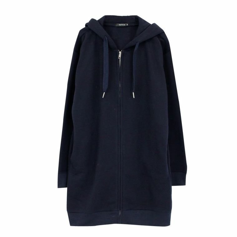 【アクアガレージ/aquagarage】の裏起毛ロング丈パーカー インテリア・キッズ・メンズ・レディースファッション・服の通販 founy(ファニー) 　ファッション　Fashion　レディースファッション　Fashion for Women　トップス・カットソー　Cut & Sew Tops　レディースパーカー・カジュアルフーディー　Casual Hoodies & Sweatshirts　スウェット・クルーネックトップス　Sweatshirts & Crewnecks / Relaxed Fit Sweat Tops　送料無料　Free Shipping　パーカー　Hoodie, Parka　プチプライス・低価格　Affordable / Budget Price　ロング　Long, Long-Length　ネイビー|ID: prp329100003785608 ipo3291000000024909451