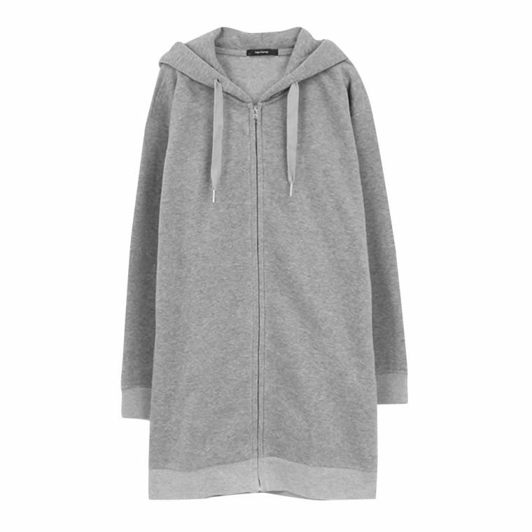 【アクアガレージ/aquagarage】の裏起毛ロング丈パーカー インテリア・キッズ・メンズ・レディースファッション・服の通販 founy(ファニー) 　ファッション　Fashion　レディースファッション　Fashion for Women　トップス・カットソー　Cut & Sew Tops　レディースパーカー・カジュアルフーディー　Casual Hoodies & Sweatshirts　スウェット・クルーネックトップス　Sweatshirts & Crewnecks / Relaxed Fit Sweat Tops　送料無料　Free Shipping　パーカー　Hoodie, Parka　プチプライス・低価格　Affordable / Budget Price　ロング　Long, Long-Length　ライトグレー|ID: prp329100003785608 ipo3291000000024909452