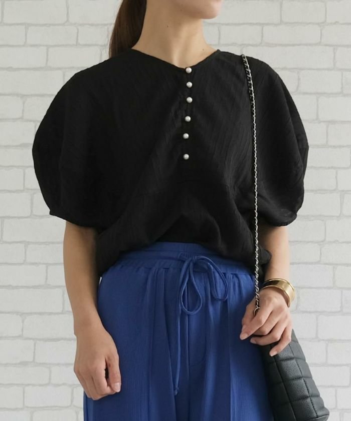 【アクアガレージ/aquagarage】の【最終値下げ価格】2wayバルーンスリーブブラウス 人気、トレンドファッション・服の通販 founy(ファニー) 　ファッション　Fashion　レディースファッション　Fashion for Women　トップス・カットソー　Cut & Sew Tops　シャツ・ブラウス・オフィスカジュアル　Elegant Blouses & Button-Ups　パール　Pearl, Pearl Accent　プチプライス・低価格　Affordable / Budget Price　 other-1|ID: prp329100003785613 ipo3291000000035646836