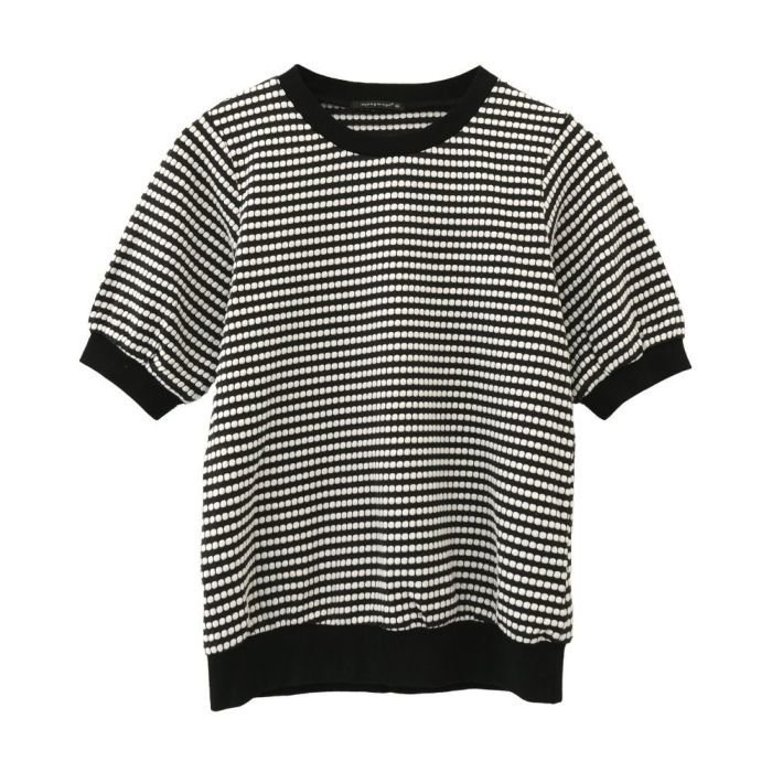 【アクアガレージ/aquagarage】のパフスリーブジャガード柄ニットトップス インテリア・キッズ・メンズ・レディースファッション・服の通販 founy(ファニー) https://founy.com/ ファッション Fashion レディースファッション Ladies' Fashion Online トップス・カットソー Tops/Tshirt ニット Knit Tops 送料無料 Free Shipping セーター Sweater プチプライス・低価格 Affordable 夏 Summer 春 Spring |ID: prp329100003785624 ipo3291000000032324654