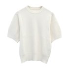 【アクアガレージ/aquagarage】のセンターシームニット ホワイト|ID: prp329100003785626 ipo3291000000024909535