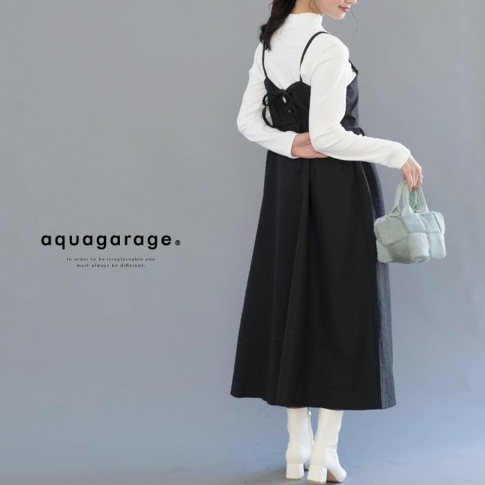 【アクアガレージ/aquagarage】の膨れジャガードキャミワンピース 人気、トレンドファッション・服の通販 founy(ファニー) 　ファッション　Fashion　レディースファッション　Fashion for Women　ワンピース　Dresses　キャミソールワンピース　Camisole Dresses　送料無料　Free Shipping　トレンド　Trend, Trending Now　プチプライス・低価格　Affordable / Budget Price　リボン　Ribbon, Bow　 other-1|ID: prp329100003785633 ipo3291000000034095332