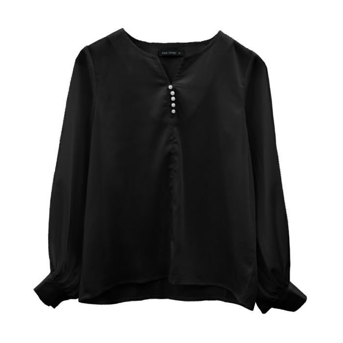 【アクアガレージ/aquagarage】のキーネックパールボタンブラウス インテリア・キッズ・メンズ・レディースファッション・服の通販 founy(ファニー) https://founy.com/ ファッション Fashion レディースファッション Fashion for Women トップス・カットソー Cut & Sew Tops シャツ・ブラウス・オフィスカジュアル Elegant Blouses & Button-Ups 送料無料 Free Shipping ネックレス Necklace, Pendant Necklace パール Pearl, Pearl Accent プチプライス・低価格 Affordable / Budget Price エレガント 上品 Elegant |ID: prp329100003785640 ipo3291000000024909584