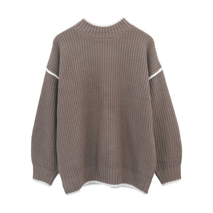【アクアガレージ/aquagarage】のバイカラーモックネックニットトップス インテリア・キッズ・メンズ・レディースファッション・服の通販 founy(ファニー) https://founy.com/ ファッション Fashion レディースファッション Fashion for Women トップス・カットソー Cut & Sew Tops ニット Knit Tops & Sweaters 送料無料 Free Shipping ショルダー Shoulder, Shoulder Strap セーター Sweater, Knitwear ドロップ Drop Shoulder, Dropped Style プチプライス・低価格 Affordable / Budget Price A/W・秋冬 Autumn/Winter |ID: prp329100003785700 ipo3291000000024909833