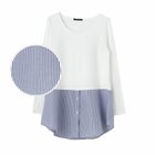 【アクアガレージ/aquagarage】のMUMU× シャツ:ブルーストライプ|ID: prp329100003785710 ipo3291000000024909897