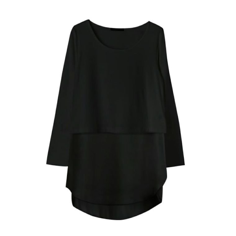 【アクアガレージ/aquagarage】のMUMU× インテリア・キッズ・メンズ・レディースファッション・服の通販 founy(ファニー) 　ファッション　Fashion　レディースファッション　Fashion for Women　トップス・カットソー　Cut & Sew Tops　シャツ・ブラウス・オフィスカジュアル　Elegant Blouses & Button-Ups　ロングTシャツ・Tシャツ　Longline T-Shirts & Tees　カットソー・ベーシックTシャツ　Cut-and-Sewn Tops / Stretch Tees & Basics　送料無料　Free Shipping　インナー　Innerwear　カットソー　Cut and Sewn Top　コラボ　Collaboration, Collab　プチプライス・低価格　Affordable / Budget Price　長袖　Long Sleeve, Full Sleeve　カットソー:ブラックロング|ID: prp329100003785710 ipo3291000000024909900