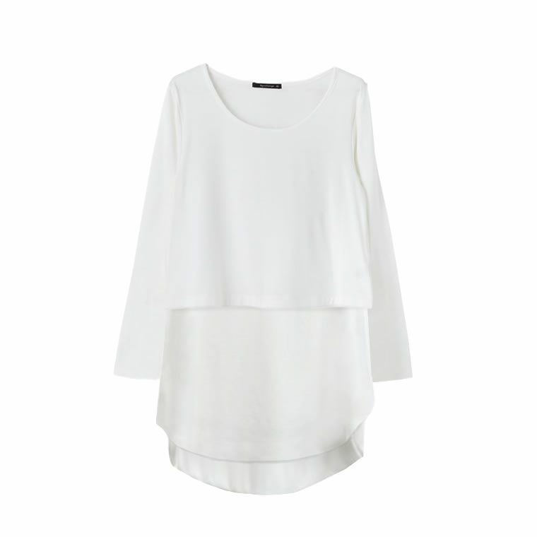 【アクアガレージ/aquagarage】のMUMU× インテリア・キッズ・メンズ・レディースファッション・服の通販 founy(ファニー) 　ファッション　Fashion　レディースファッション　Fashion for Women　トップス・カットソー　Cut & Sew Tops　シャツ・ブラウス・オフィスカジュアル　Elegant Blouses & Button-Ups　ロングTシャツ・Tシャツ　Longline T-Shirts & Tees　カットソー・ベーシックTシャツ　Cut-and-Sewn Tops / Stretch Tees & Basics　送料無料　Free Shipping　インナー　Innerwear　カットソー　Cut and Sewn Top　コラボ　Collaboration, Collab　プチプライス・低価格　Affordable / Budget Price　長袖　Long Sleeve, Full Sleeve　カットソー:ホワイトロング|ID: prp329100003785710 ipo3291000000024909902