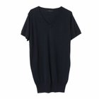 【アクアガレージ/aquagarage】の深Vネックブラウジングサマーニット ブラック|ID: prp329100003785722 ipo3291000000031146186