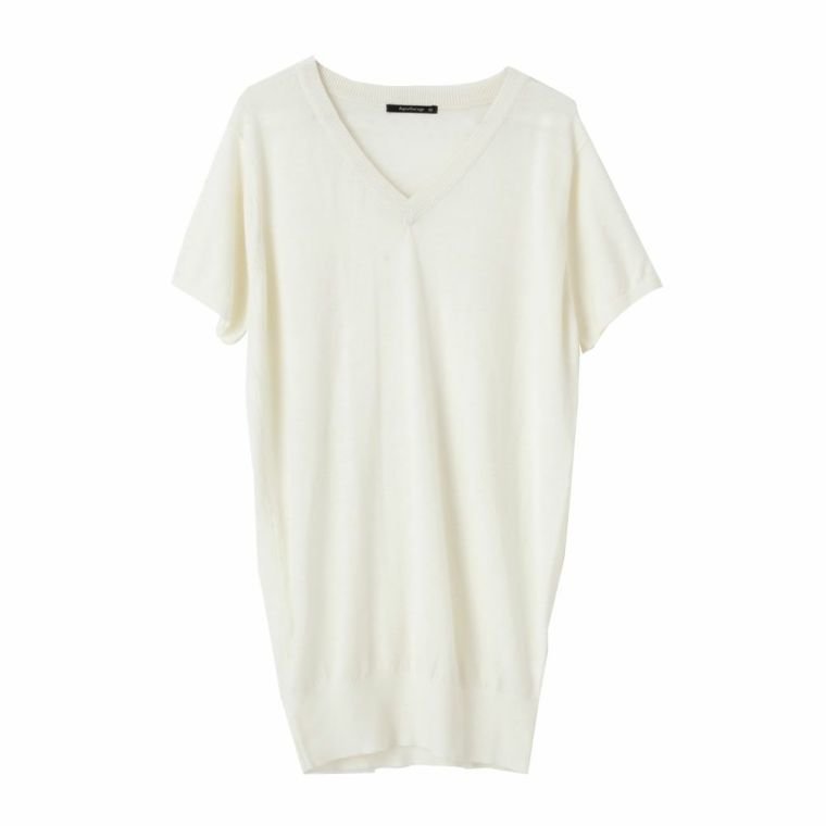 【アクアガレージ/aquagarage】の深Vネックブラウジングサマーニット インテリア・キッズ・メンズ・レディースファッション・服の通販 founy(ファニー) 　ファッション　Fashion　レディースファッション　Fashion for Women　トップス・カットソー　Cut & Sew Tops　ニット　Knit Tops & Sweaters　Vネックトップス　V-Neck Tops / V-Cut Neckline Shirts　送料無料　Free Shipping　サマー　Summer, Summer Style　セーター　Sweater, Knitwear　ブラウジング　Blouson Silhouette, Cinched Waist　プチプライス・低価格　Affordable / Budget Price　ボトム　Bottoms, Lower Wear　ロング　Long, Long-Length　オフホワイト|ID: prp329100003785722 ipo3291000000031146187