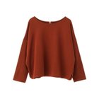 【アクアガレージ/aquagarage】のバックファスナーカットソー 無地 ボーダー 無地:テラコッタ|ID: prp329100003785738 ipo3291000000024909988