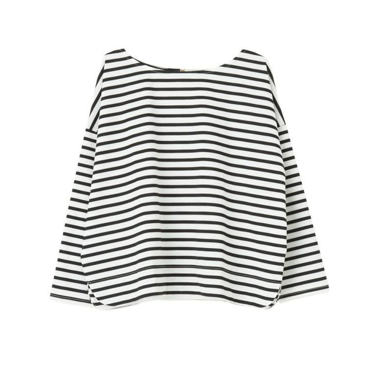 【アクアガレージ/aquagarage】のバックファスナーカットソー 無地 ボーダー インテリア・キッズ・メンズ・レディースファッション・服の通販 founy(ファニー) 　ファッション　Fashion　レディースファッション　Fashion for Women　トップス・カットソー　Cut & Sew Tops　シャツ・ブラウス・オフィスカジュアル　Elegant Blouses & Button-Ups　ロングTシャツ・Tシャツ　Longline T-Shirts & Tees　カットソー・ベーシックTシャツ　Cut-and-Sewn Tops / Stretch Tees & Basics　送料無料　Free Shipping　カットソー　Cut and Sewn Top　ショルダー　Shoulder, Shoulder Strap　ドロップ　Drop Shoulder, Dropped Style　プチプライス・低価格　Affordable / Budget Price　ボーダー　Border, Stripe　エレガント 上品　Elegant　無地　Plain, Solid Color　A/W・秋冬　Autumn/Winter　ボーダー:ホワイト|ID: prp329100003785738 ipo3291000000024909991