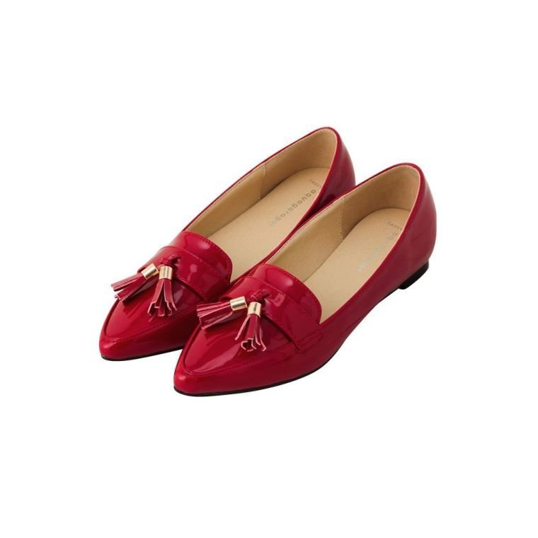 【アクアガレージ/aquagarage】の1.5cmインヒールローファー タッセル パンプス インテリア・キッズ・メンズ・レディースファッション・服の通販 founy(ファニー) ファッション Fashion レディースファッション Fashion for Women 送料無料 Free Shipping エナメル Patent Leather クラシカル Classical, Vintage-Inspired クロコ Crocodile, Croc Embossed シューズ Shoes, Footwear タッセル Tassel, Fringe フラット Flat, Flat Shoes プチプライス・低価格 Affordable / Budget Price Aタイプ:エナメル:レッド|ID: prp329100003785741 ipo3291000000033051122