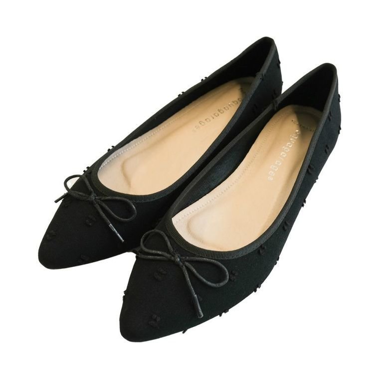 【アクアガレージ/aquagarage】のバレエシューズ パンプス シースルードット チュール インテリア・キッズ・メンズ・レディースファッション・服の通販 founy(ファニー) ファッション Fashion レディースファッション Fashion for Women クッション Cushion, Throw Pillow シューズ Shoes, Footwear チュール Tulip, Tulip Motif バレエ Ballet, Ballet Style プチプライス・低価格 Affordable / Budget Price リボン Ribbon, Bow 軽量 Lightweight, Ultra Light ポンポンドットブラック|ID: prp329100003785758 ipo3291000000032199412