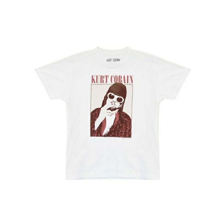 【アクアガレージ/aquagarage】のKURT COBAIN NIRVANA Tシャツ カート・コバーン ニルヴァーナ ユニセックス インテリア・キッズ・メンズ・レディースファッション・服の通販 founy(ファニー) 　ファッション　Fashion　レディースファッション　WOMEN　トップス・カットソー　Tops/Tshirt　シャツ/ブラウス　Shirts/Blouses　ロング / Tシャツ　T-Shirts　カットソー　Cut and Sewn　カットソー　Cut And Sew　プチプライス・低価格　Affordable　メンズ　Mens　人気　Popularity　ホワイト|ID: prp329100003785798 ipo3291000000024910194