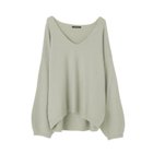 【アクアガレージ/aquagarage】の【最終値下げ価格】ボリューム袖Vネックニットトップス グレー|ID: prp329100003785822 ipo3291000000033318018