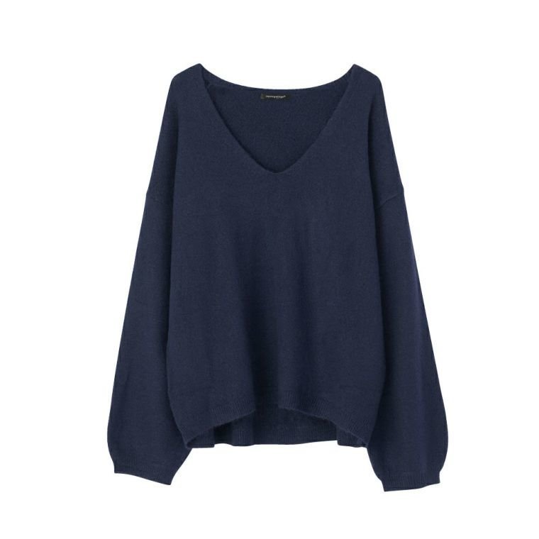 【アクアガレージ/aquagarage】の【最終値下げ価格】ボリューム袖Vネックニットトップス インテリア・キッズ・メンズ・レディースファッション・服の通販 founy(ファニー) 　ファッション　Fashion　レディースファッション　Fashion for Women　トップス・カットソー　Cut & Sew Tops　ニット　Knit Tops & Sweaters　Vネックトップス　V-Neck Tops / V-Cut Neckline Shirts　シンプル　Simple, Minimal　スリーブ　Sleeve, Long Sleeve / Short Sleeve　セーター　Sweater, Knitwear　プチプライス・低価格　Affordable / Budget Price　ネイビー|ID: prp329100003785822 ipo3291000000033318019