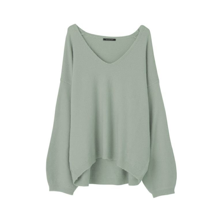 【アクアガレージ/aquagarage】の【最終値下げ価格】ボリューム袖Vネックニットトップス インテリア・キッズ・メンズ・レディースファッション・服の通販 founy(ファニー) 　ファッション　Fashion　レディースファッション　Fashion for Women　トップス・カットソー　Cut & Sew Tops　ニット　Knit Tops & Sweaters　Vネックトップス　V-Neck Tops / V-Cut Neckline Shirts　シンプル　Simple, Minimal　スリーブ　Sleeve, Long Sleeve / Short Sleeve　セーター　Sweater, Knitwear　プチプライス・低価格　Affordable / Budget Price　ペールグリーン|ID: prp329100003785822 ipo3291000000033318022
