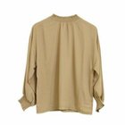 【アクアガレージ/aquagarage】の【999円祭り】フリルスタンドカラーシフォン生地ブラウス 無地:ベージュ|ID: prp329100003785845 ipo3291000000024910327