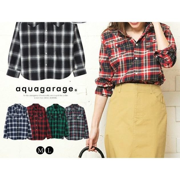 【アクアガレージ/aquagarage】の【最終値下げ価格】チェック柄ウエスタンネルシャツ インテリア・キッズ・メンズ・レディースファッション・服の通販 founy(ファニー) https://founy.com/ ファッション Fashion レディースファッション Fashion for Women トップス・カットソー Cut & Sew Tops シャツ・ブラウス・オフィスカジュアル Elegant Blouses & Button-Ups ウエスタン Western Style チェック Check, Plaid, Tartan トレンド Trend, Trending Now プチプライス・低価格 Affordable / Budget Price 今季 This Season, Current Season 定番 Standard, Basic Item A/W・秋冬 Autumn/Winter |ID: prp329100003785916 ipo3291000000033318061