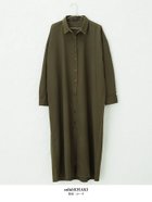 【アクアガレージ/aquagarage】の【最終値下げ価格】無地orチェック柄ロング丈シャツワンピ 無地:カーキ|ID: prp329100003785933 ipo3291000000033318089
