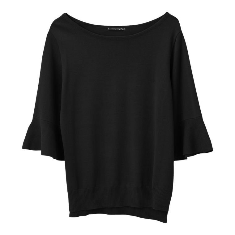 【アクアガレージ/aquagarage】のフレアスリーブサマーニット インテリア・キッズ・メンズ・レディースファッション・服の通販 founy(ファニー) ファッション Fashion レディースファッション Fashion for Women トップス・カットソー Cut & Sew Tops ニット Knit Tops & Sweaters 送料無料 Free Shipping エレガント 上品 Elegant サマー Summer, Summer Style スリット Slit, Slit Detail スリーブ Sleeve, Long Sleeve / Short Sleeve セーター Sweater, Knitwear フレア Flare, Flared プチプライス・低価格 Affordable / Budget Price ブラック|ID: prp329100003785961 ipo3291000000024910682