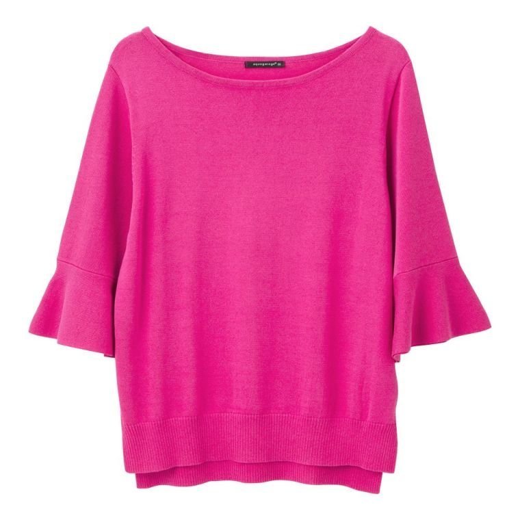 【アクアガレージ/aquagarage】のフレアスリーブサマーニット インテリア・キッズ・メンズ・レディースファッション・服の通販 founy(ファニー) ファッション Fashion レディースファッション Fashion for Women トップス・カットソー Cut & Sew Tops ニット Knit Tops & Sweaters 送料無料 Free Shipping エレガント 上品 Elegant サマー Summer, Summer Style スリット Slit, Slit Detail スリーブ Sleeve, Long Sleeve / Short Sleeve セーター Sweater, Knitwear フレア Flare, Flared プチプライス・低価格 Affordable / Budget Price ピンク|ID: prp329100003785961 ipo3291000000024910685