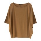 【アクアガレージ/aquagarage】のひんやり涼感のスリットスリーブトップス 人気、トレンドファッション・服の通販 founy(ファニー) ファッション Fashion レディースファッション Fashion for Women トップス・カットソー Cut & Sew Tops シャツ・ブラウス・オフィスカジュアル Elegant Blouses & Button-Ups ロングTシャツ・Tシャツ Longline T-Shirts & Tees カットソー・ベーシックTシャツ Cut-and-Sewn Tops / Stretch Tees & Basics 送料無料 Free Shipping カットソー Cut and Sewn Top ドレープ Drape, Draping Fabric プチプライス・低価格 Affordable / Budget Price ルーズ Loose, Oversized thumbnail キャメル|ID: prp329100003786009 ipo3291000000024910905