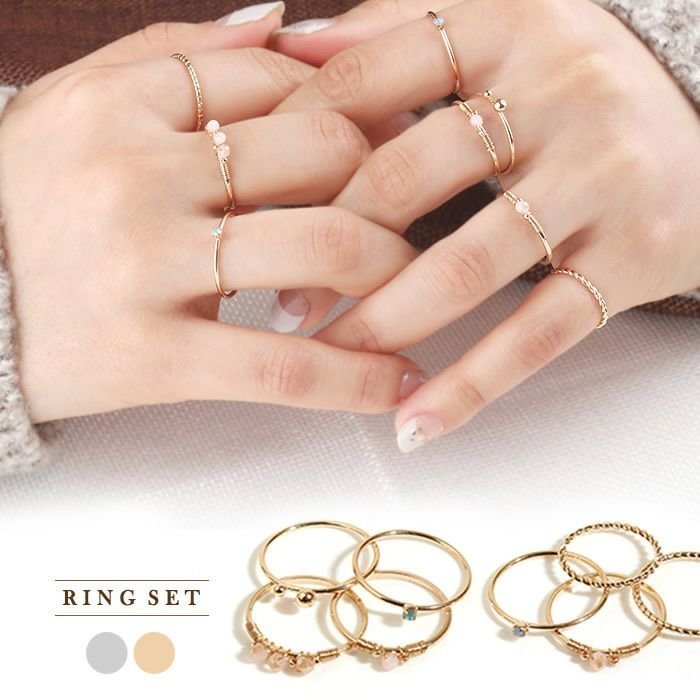 【アクアガレージ/aquagarage】の【999円祭り】8個セットのビジュー付き華奢リング 人気、トレンドファッション・服の通販 founy(ファニー) ファッション Fashion レディースファッション Fashion for Women アクセサリー Fashion Accessories ビジュー Bijou, Jewel-like Accent プチプライス・低価格 Affordable / Budget Price other-1|ID: prp329100003786090 ipo3291000000034106813