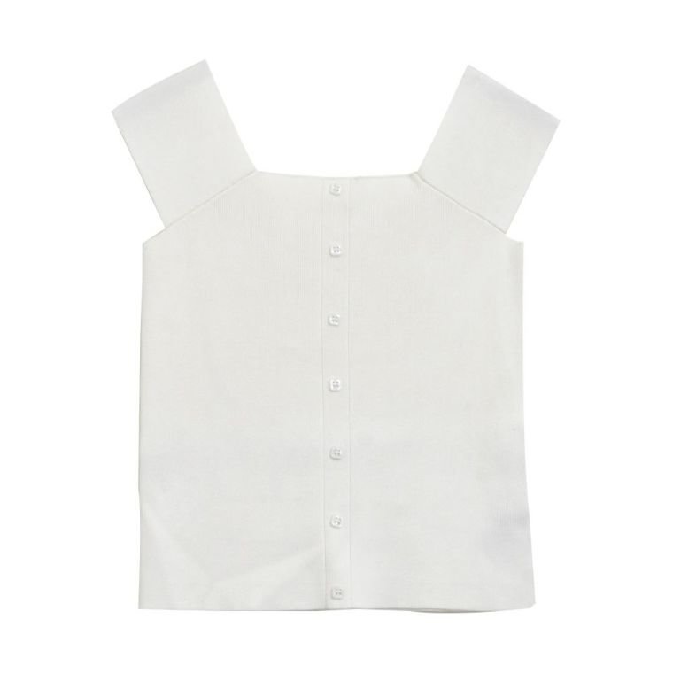 【アクアガレージ/aquagarage】のスクエアカットニットタンクトップ インテリア・キッズ・メンズ・レディースファッション・服の通販 founy(ファニー) ファッション Fashion レディースファッション Fashion for Women トップス・カットソー Cut & Sew Tops ニット Knit Tops & Sweaters 送料無料 Free Shipping インナー Innerwear シンプル Simple, Minimal セーター Sweater, Knitwear タンク Tank Top, Sleeveless Top デコルテ Décolleté, Neckline プチプライス・低価格 Affordable / Budget Price ホワイト|ID: prp329100003786139 ipo3291000000024911378